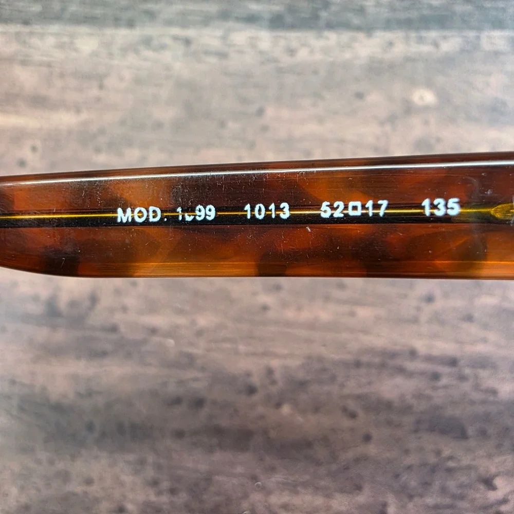 Versace MOD 1099‎ 1013 Brown Tortoiseshell Half Rim Eyeglasses 52-17-135 Italy